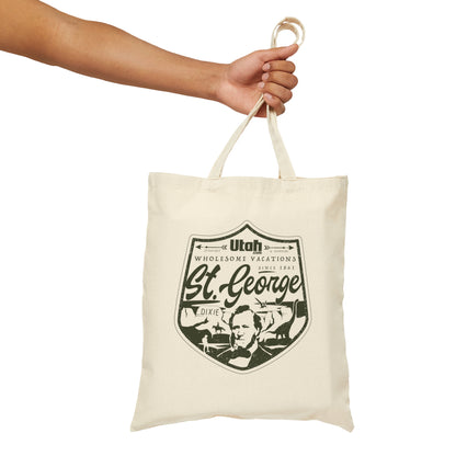St. George “Wholesome Vacations” Cotton Canvas Tote Bag - Utah.com