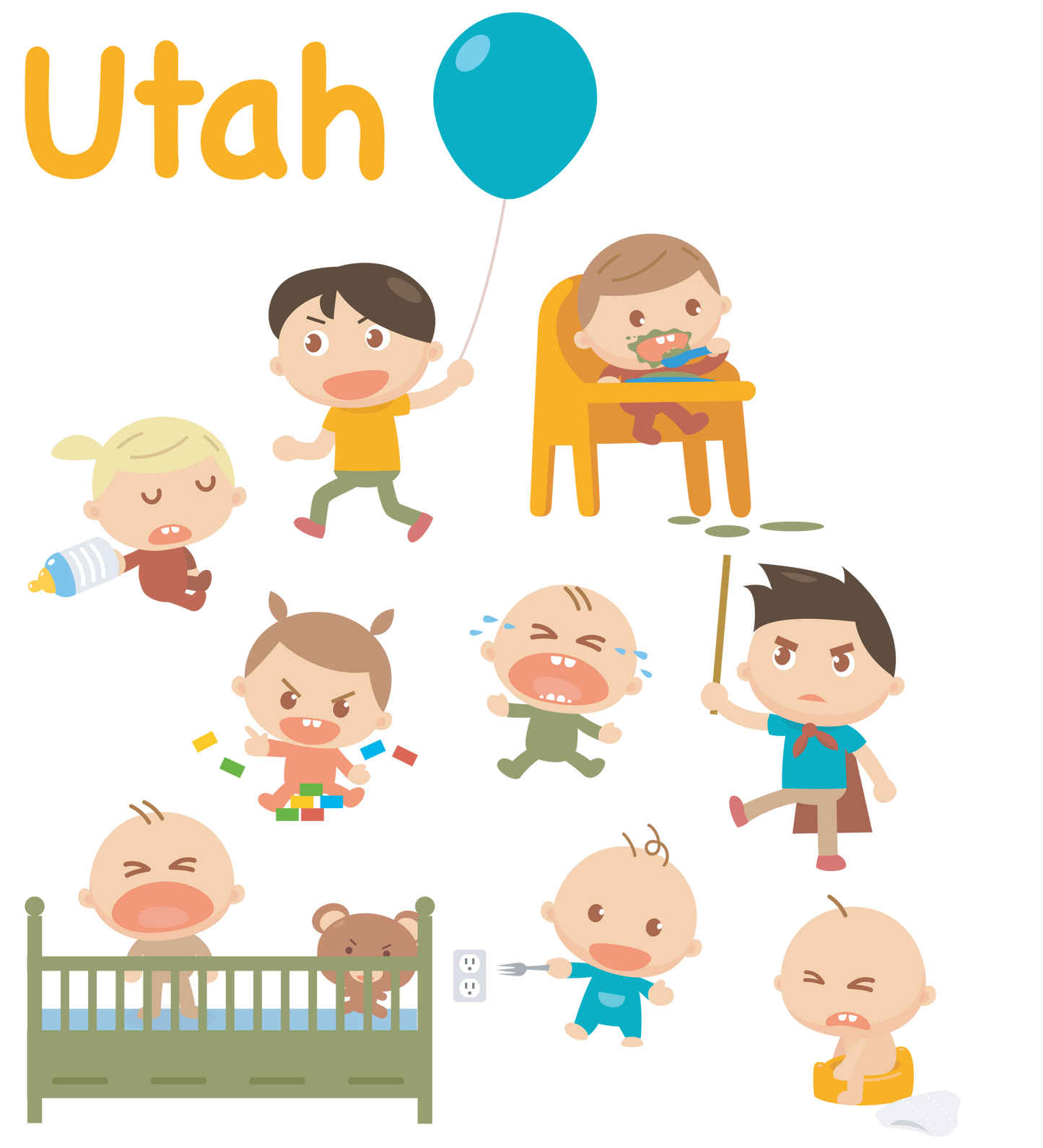 Men's "Kids" T-Shirt | Utah.com Merchandise