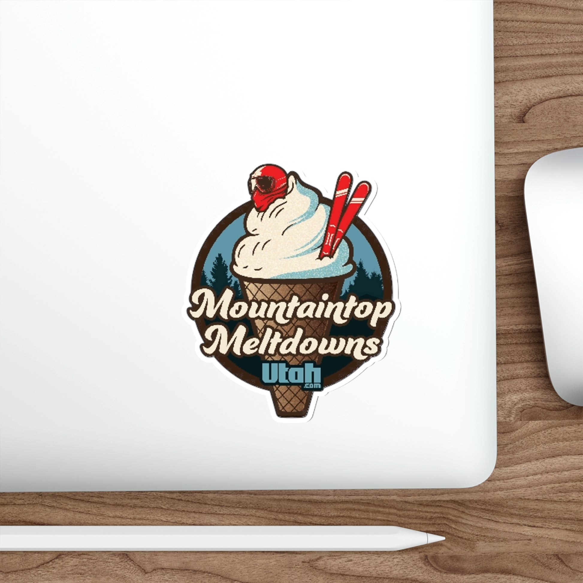 "Mountain Top Meltdowns" Sticker - Utah.com