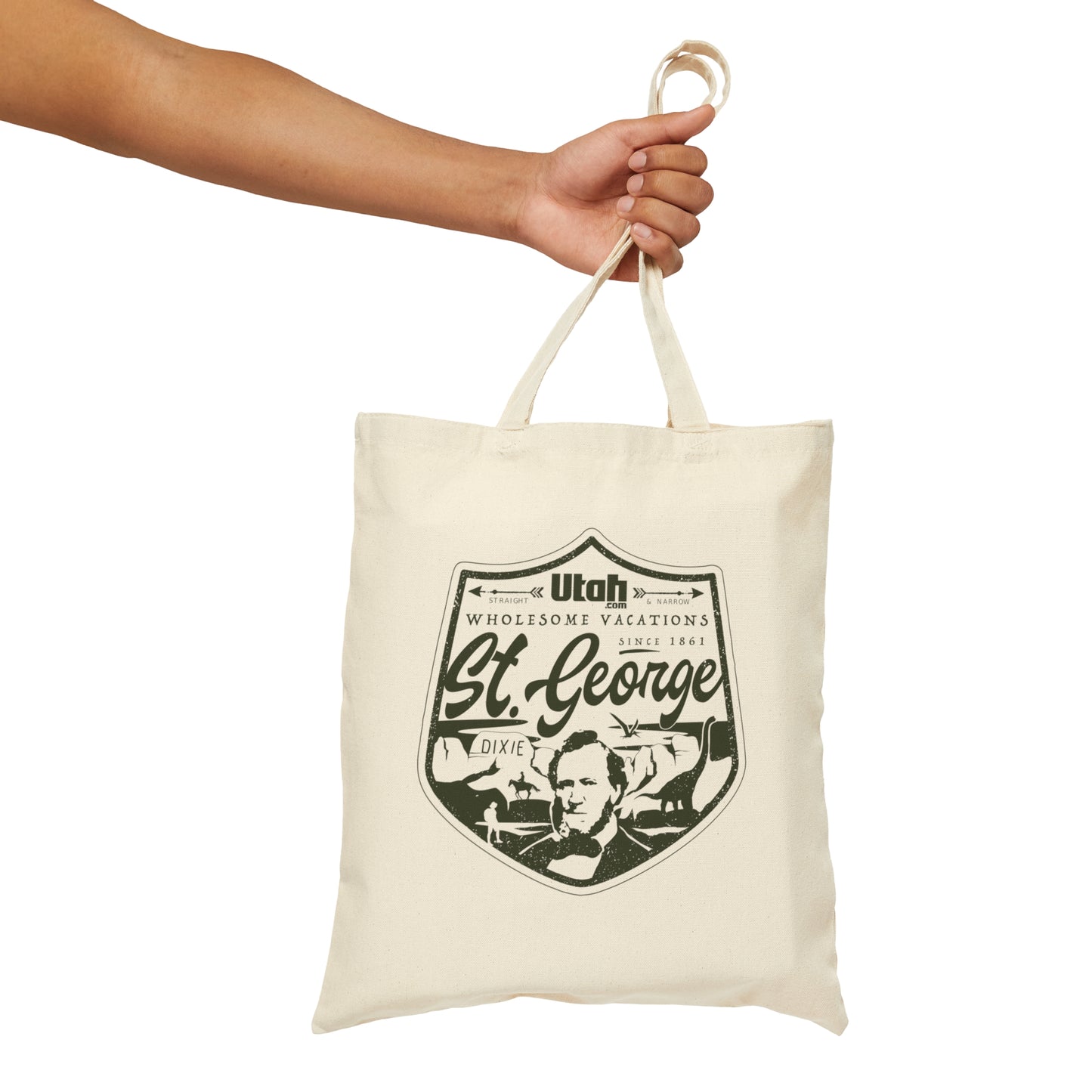 "Wholesome Vacations" Cotton Canvas Tote Bag