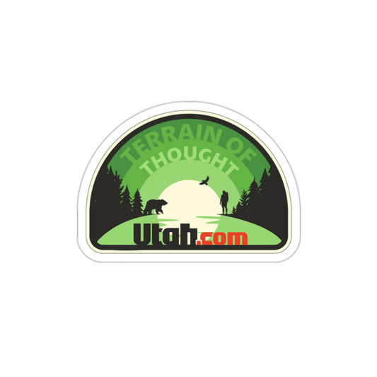Green Nature “Terrain of Thought” Sticker