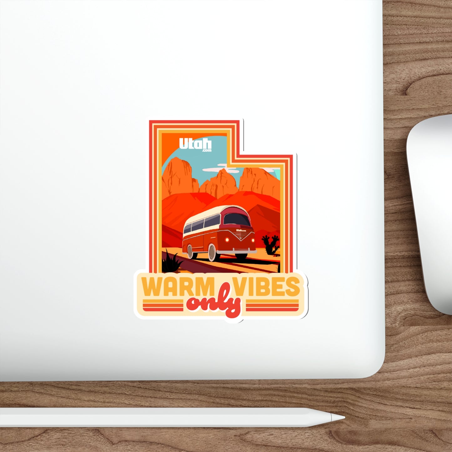 "Warm Vibes Only" Sticker