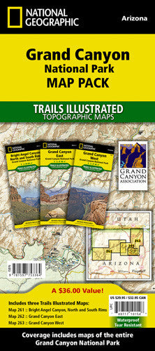 Grand Canyon National Park [Map Pack Bundle] | Utah.com Merchandise