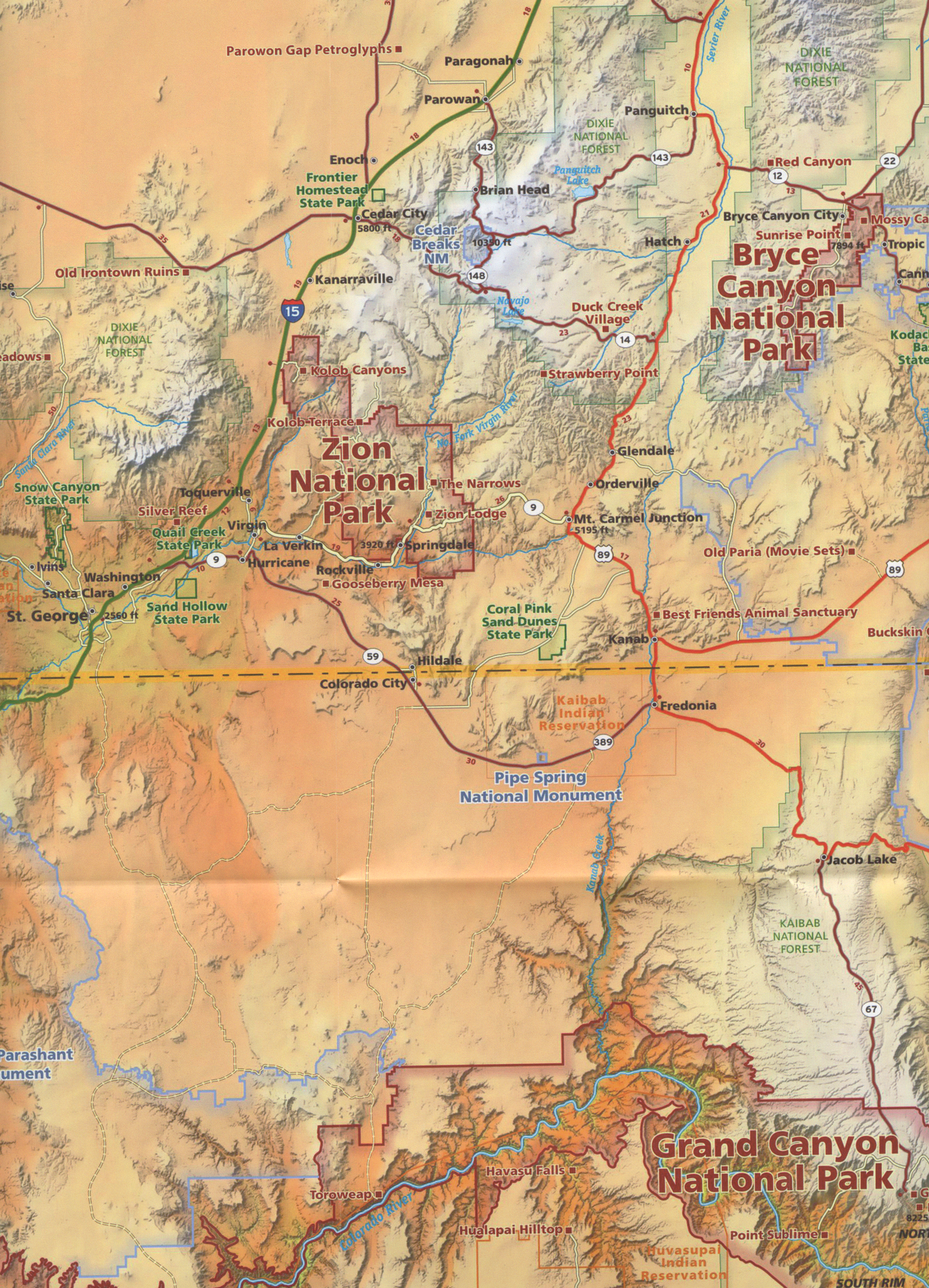 National Parks Map & Guide. An essential tool for planning your driving trip. | Utah.com Merchandise